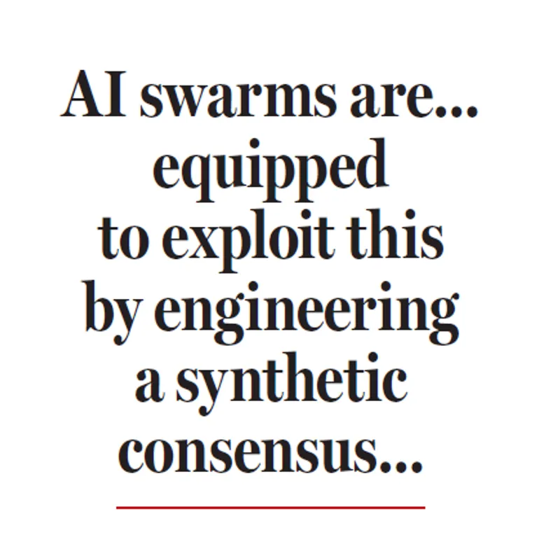 Figure from “How malicious AI swarms can threaten democracy”